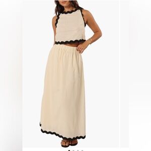 Petal & Pup sleeveless cotton TOP AND maxi SKIRT